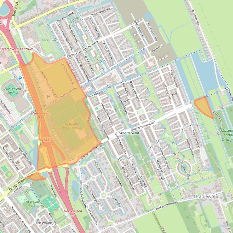 Kaart van postcodegebied 8448MT.