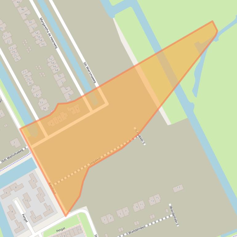 Kaart van postcodegebied 8448VV.