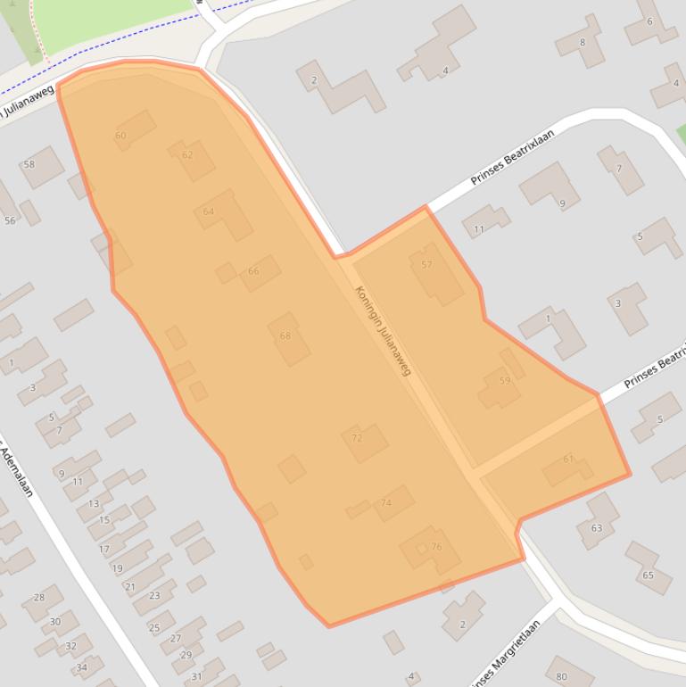 Kaart van postcodegebied 8453WE.