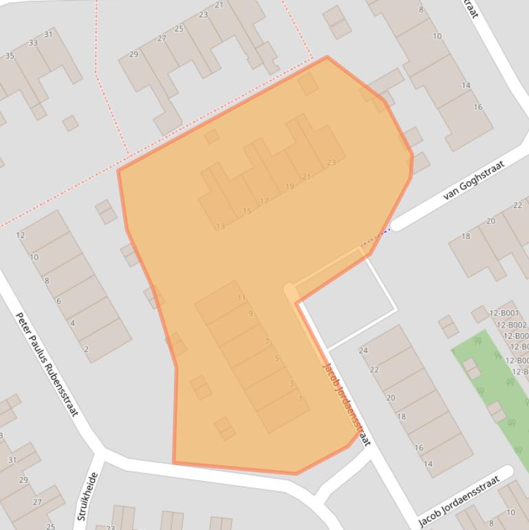 Kaart van postcodegebied 8471TJ.