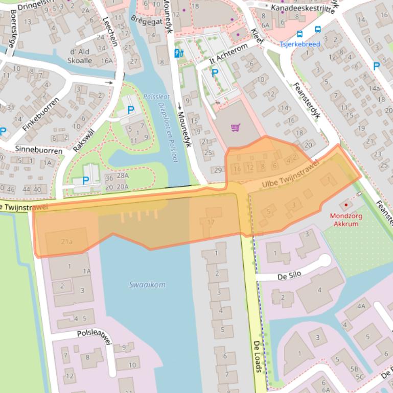 Kaart van postcodegebied 8491CD.