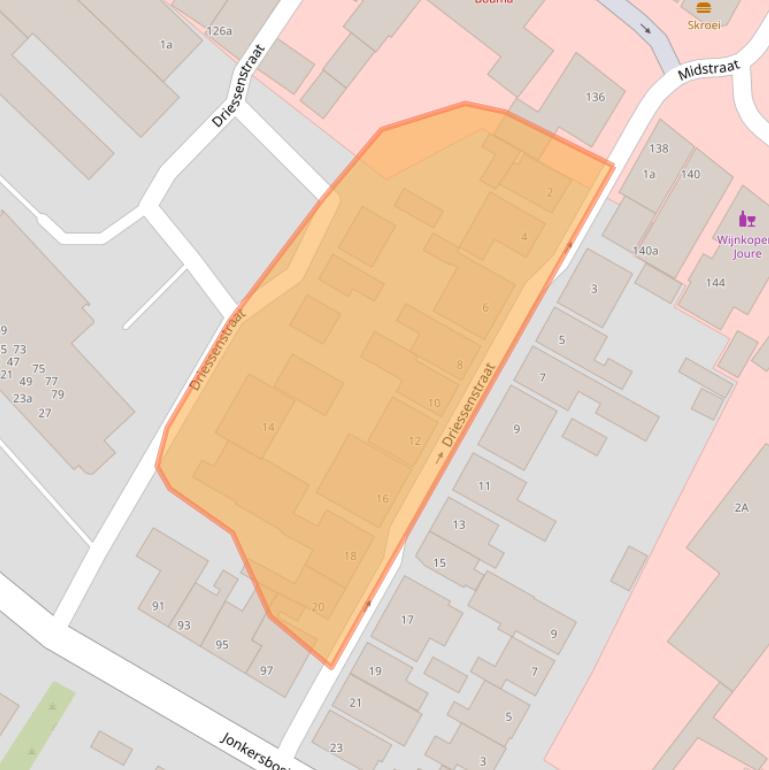 Kaart van postcodegebied 8501GE.