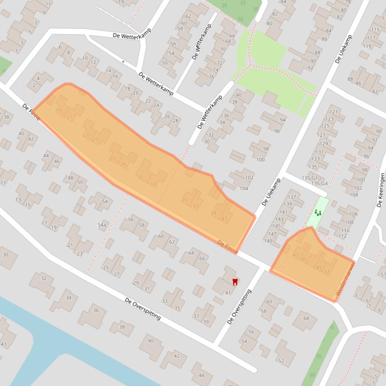 Kaart van postcodegebied 8501PB.