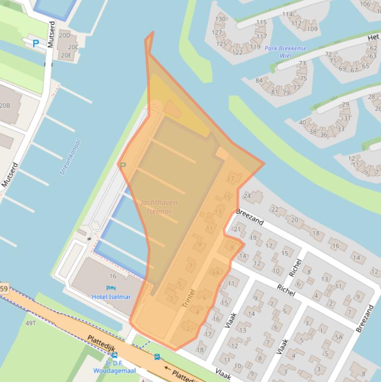 Kaart van postcodegebied 8531PR.