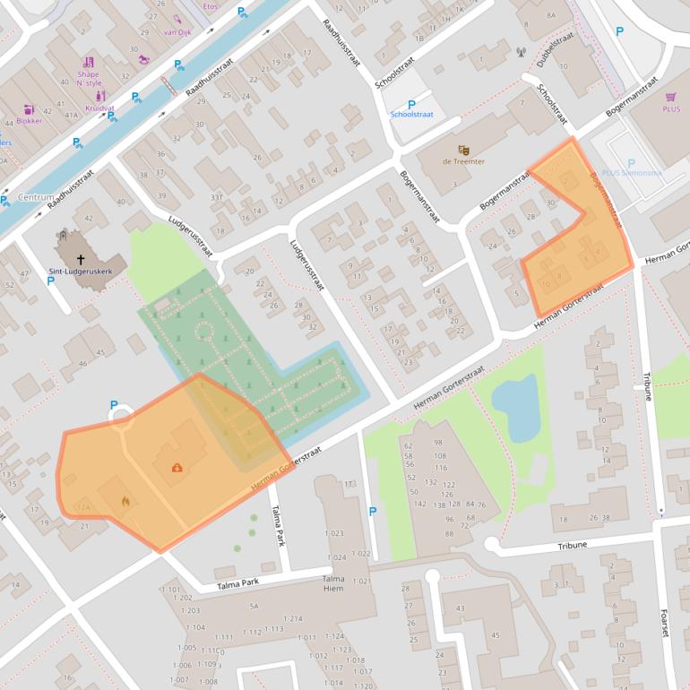 Kaart van postcodegebied 8561BS.