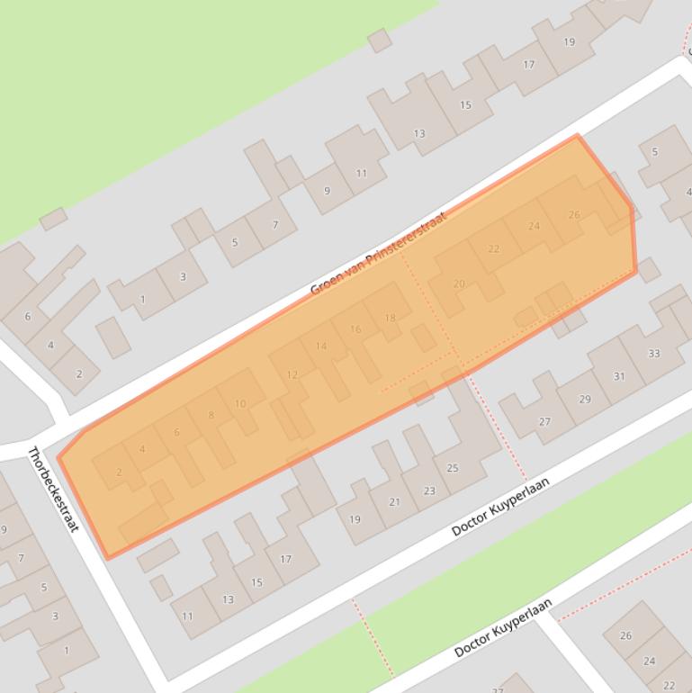 Kaart van postcodegebied 8603BE.