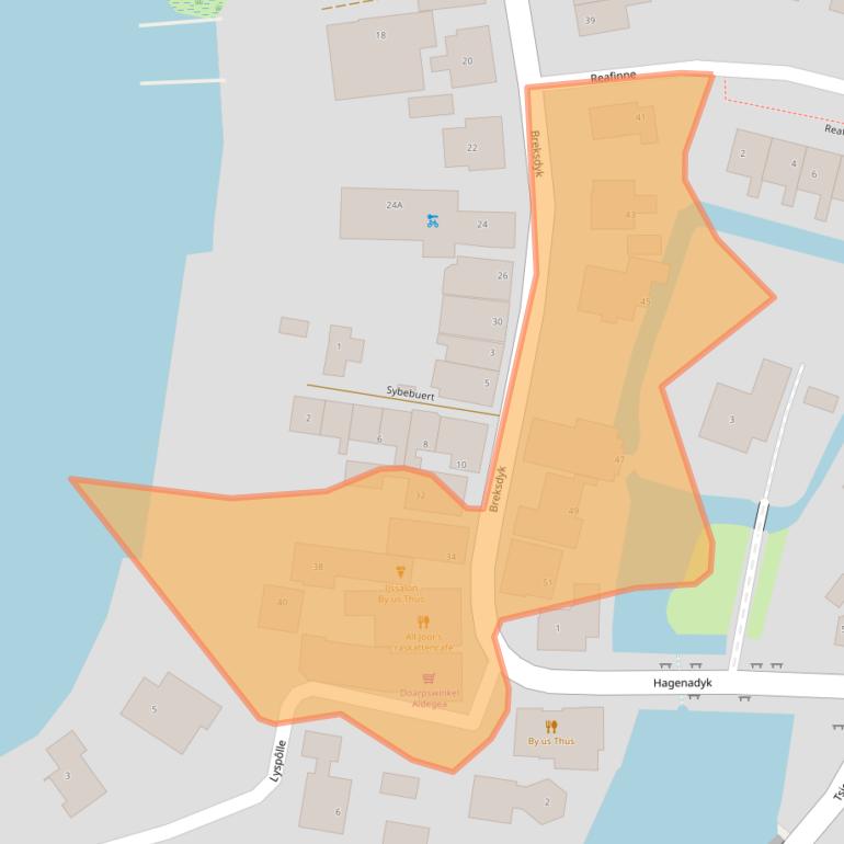 Kaart van postcodegebied 8614AX.