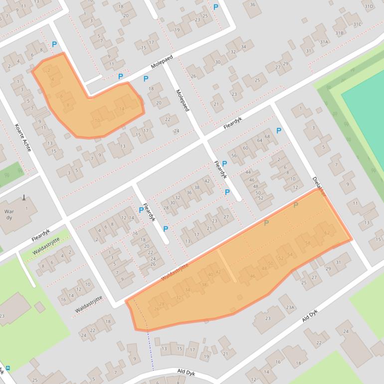 Kaart van postcodegebied 8629PH.