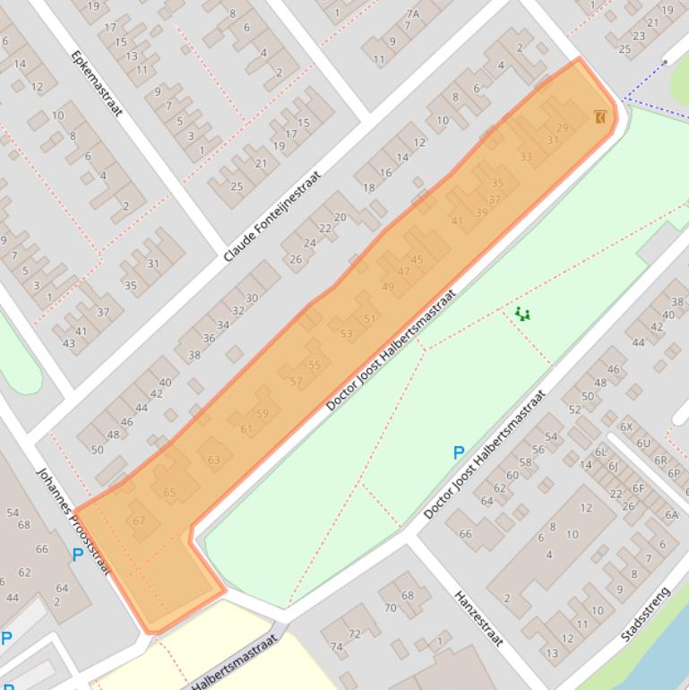 Kaart van postcodegebied 8701EV.