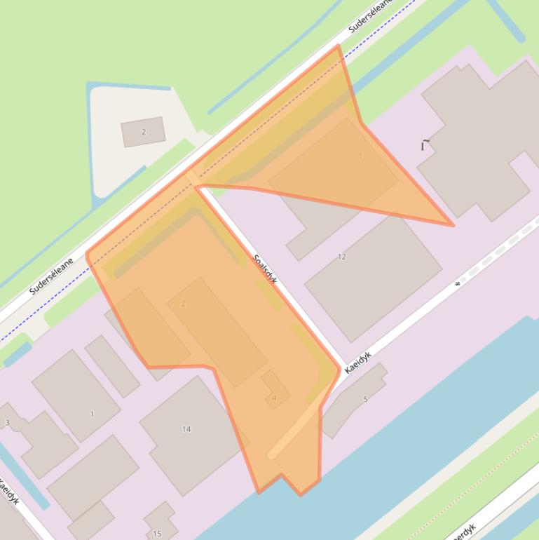 Kaart van postcodegebied 8711JE.