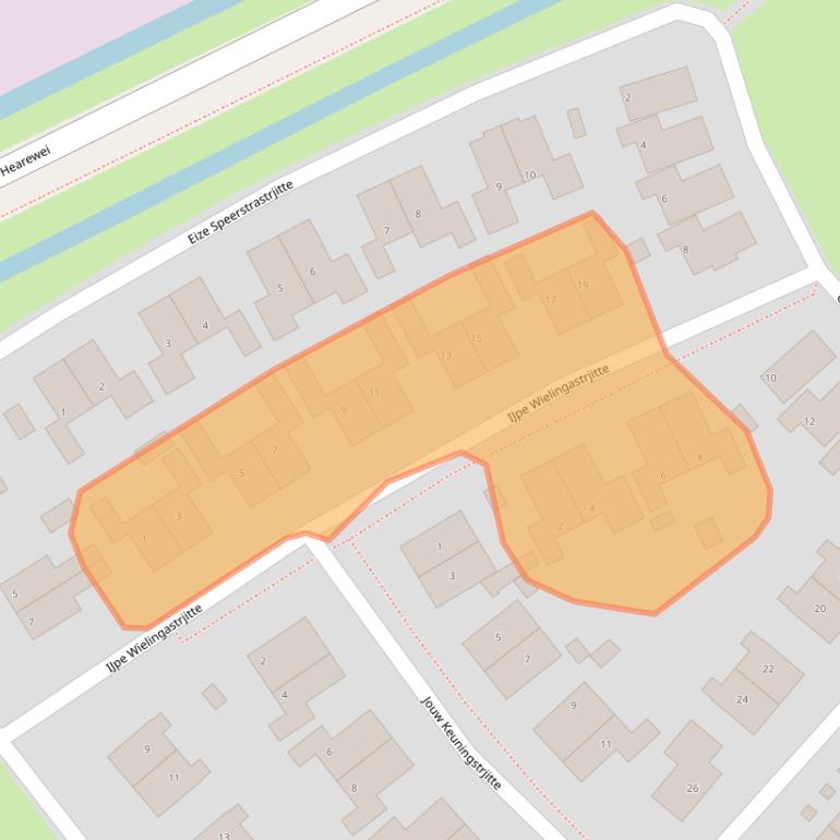 Kaart van postcodegebied 8711LR.