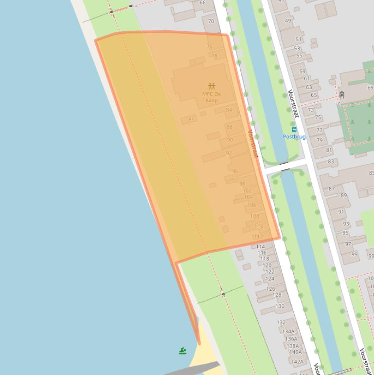 Kaart van postcodegebied 8715JC.