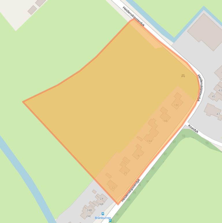 Kaart van postcodegebied 8724HV.