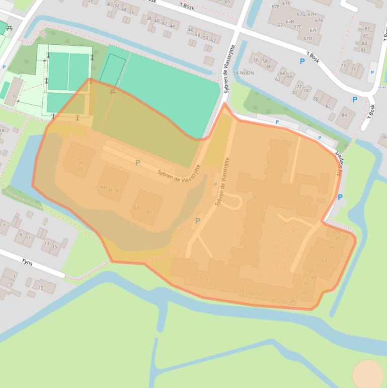 Kaart van postcodegebied 8731CX.