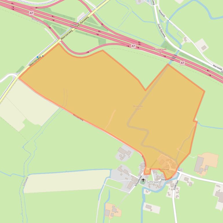 Kaart van postcodegebied 8746NG.