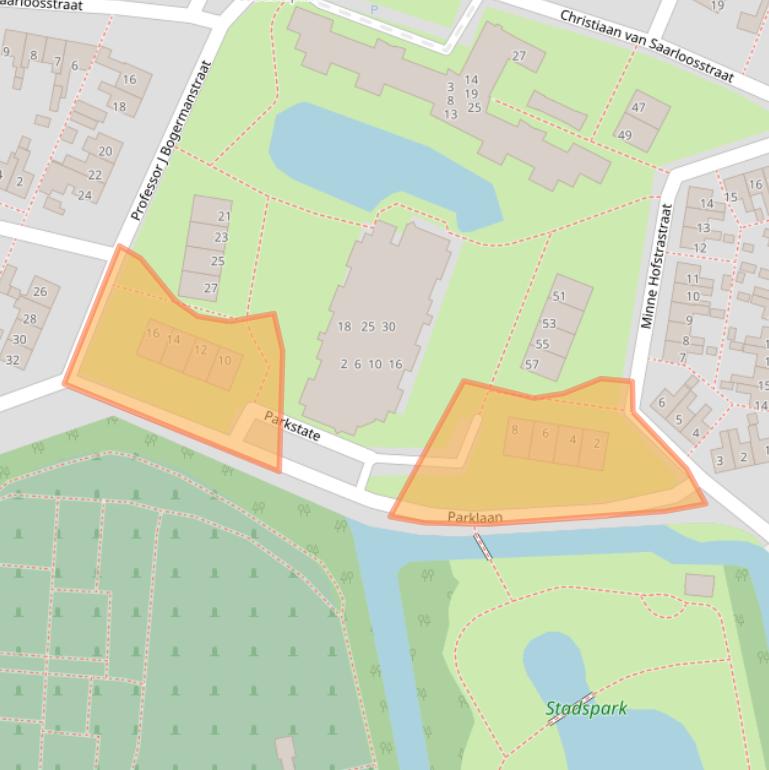 Kaart van postcodegebied 8801HJ.