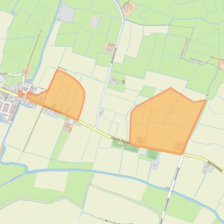 Kaart van postcodegebied 8821LV.