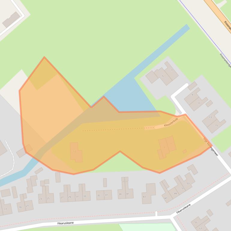 Kaart van postcodegebied 8831ZV.