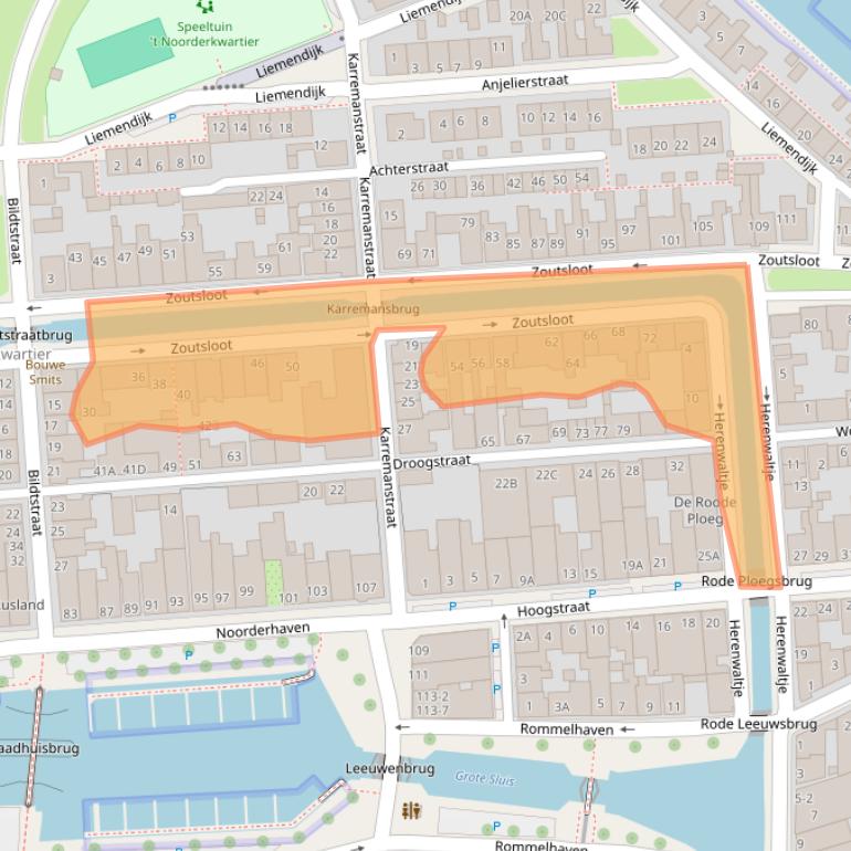 Kaart van postcodegebied 8861SZ.