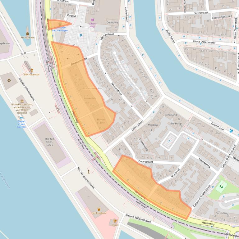 Kaart van postcodegebied 8861XH.