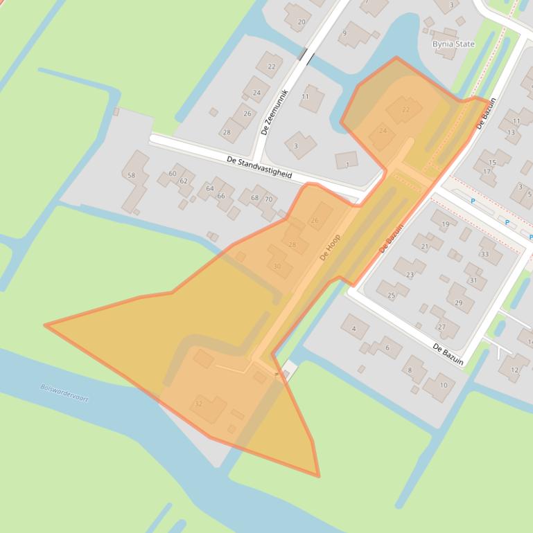 Kaart van postcodegebied 8862RP.