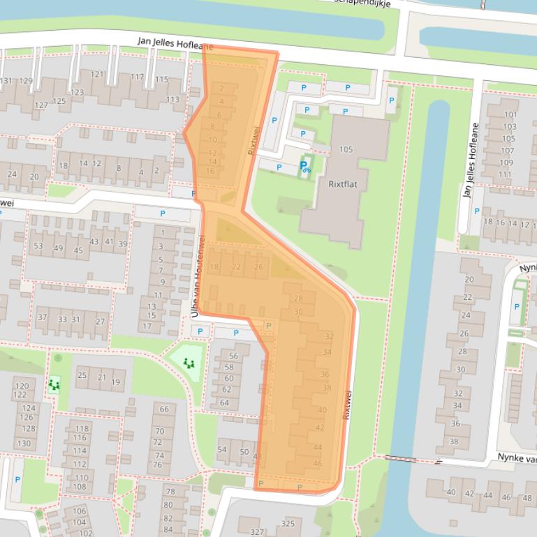 Kaart van postcodegebied 8915JL.