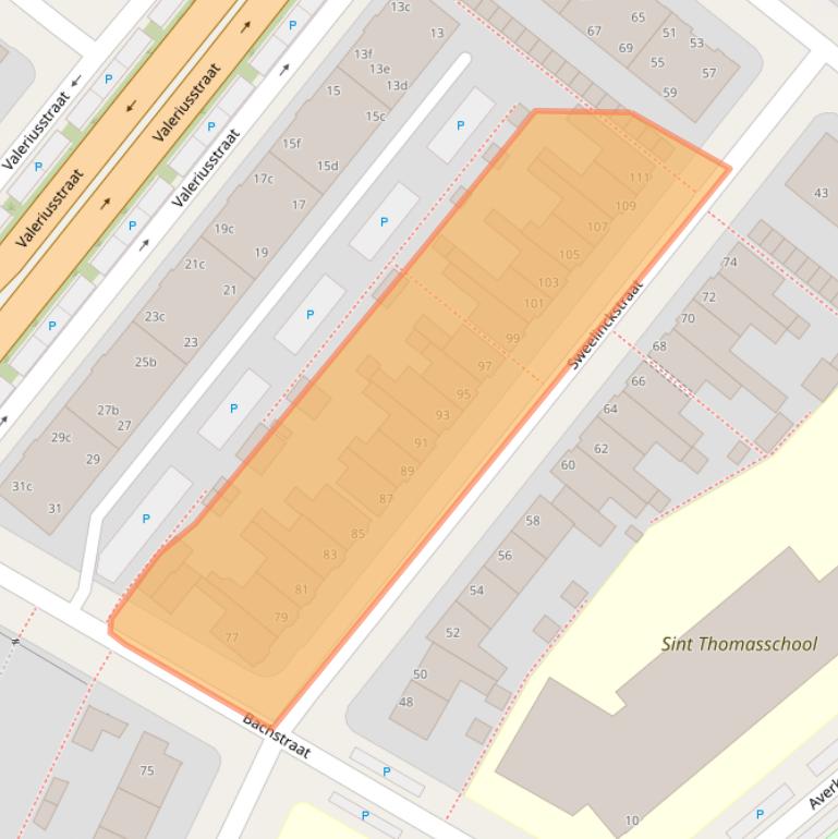 Kaart van postcodegebied 8916GT.