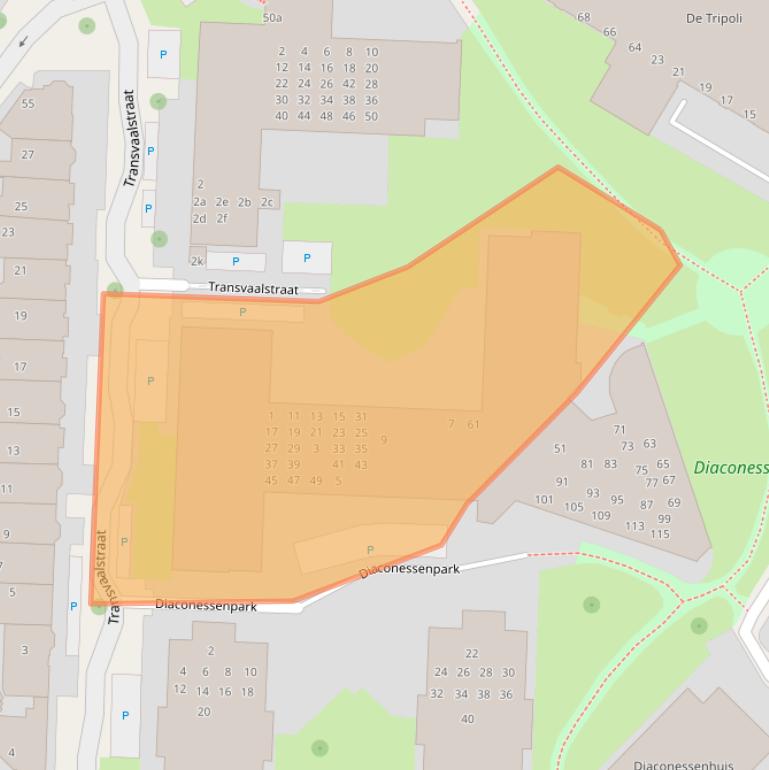 Kaart van postcodegebied 8917GB.