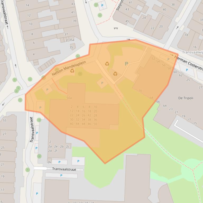 Kaart van postcodegebied 8917GD.