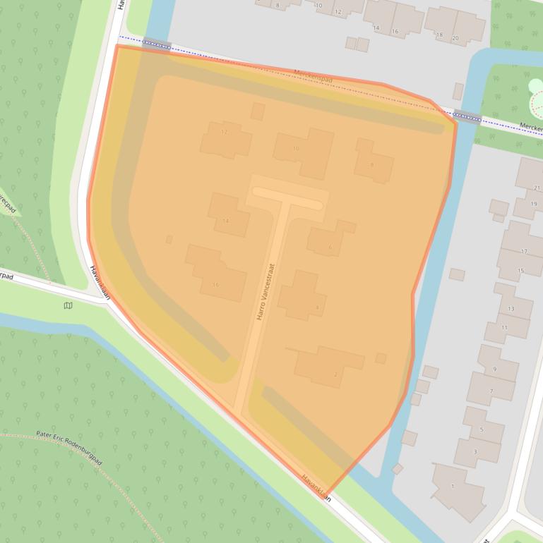 Kaart van postcodegebied 8919BA.