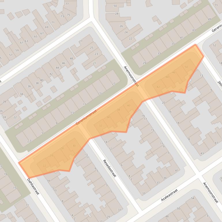 Kaart van postcodegebied 8922HB.