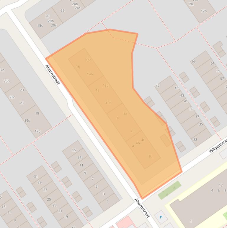 Kaart van postcodegebied 8924GB.