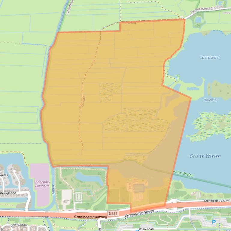 Kaart van postcodegebied 8926XH.