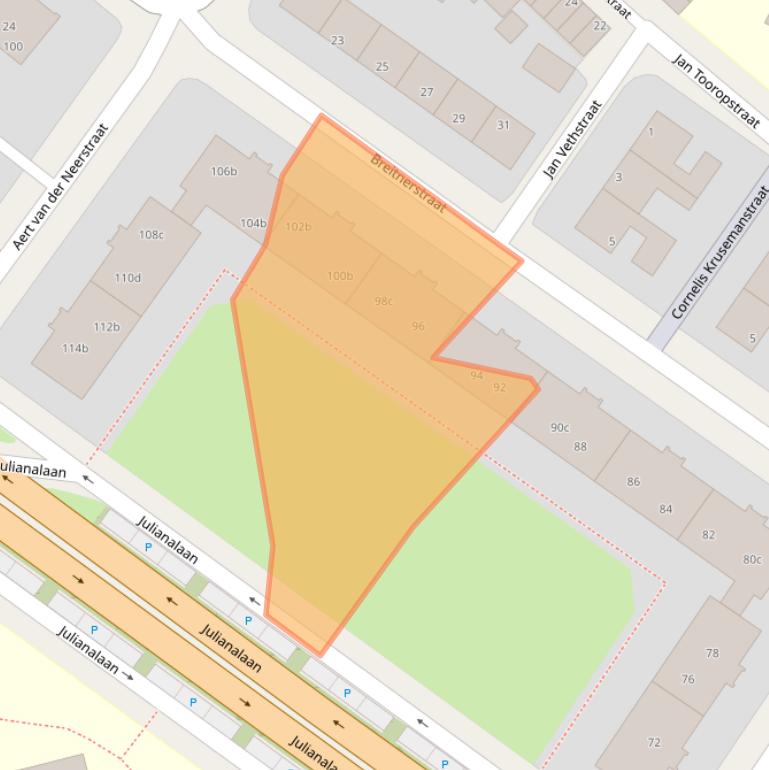 Kaart van postcodegebied 8932AH.