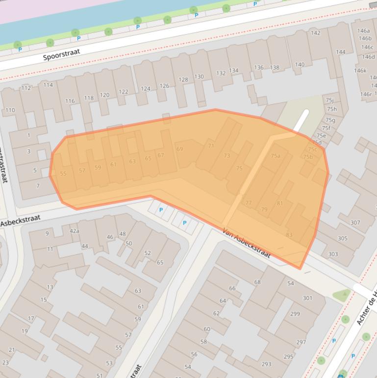 Kaart van postcodegebied 8933EC.