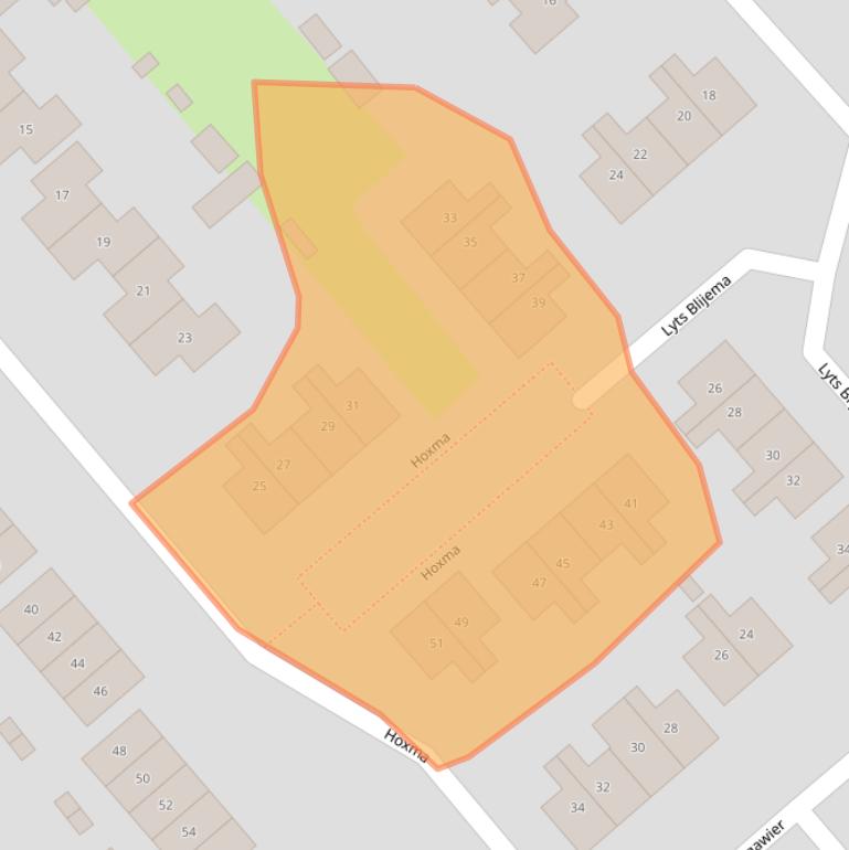Kaart van postcodegebied 9001LD.