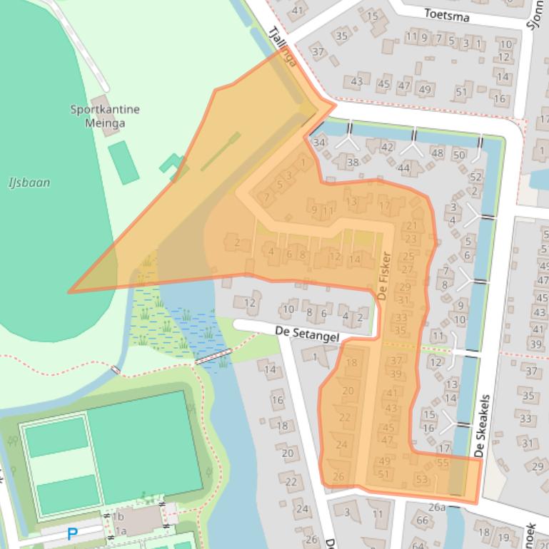 Kaart van postcodegebied 9001NW.