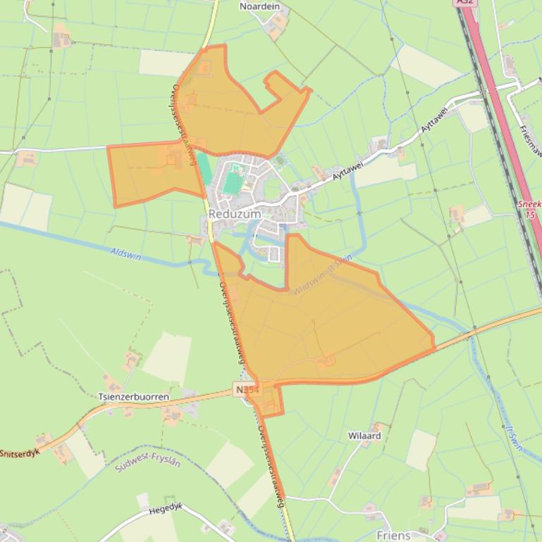 Kaart van postcodegebied 9008TS.