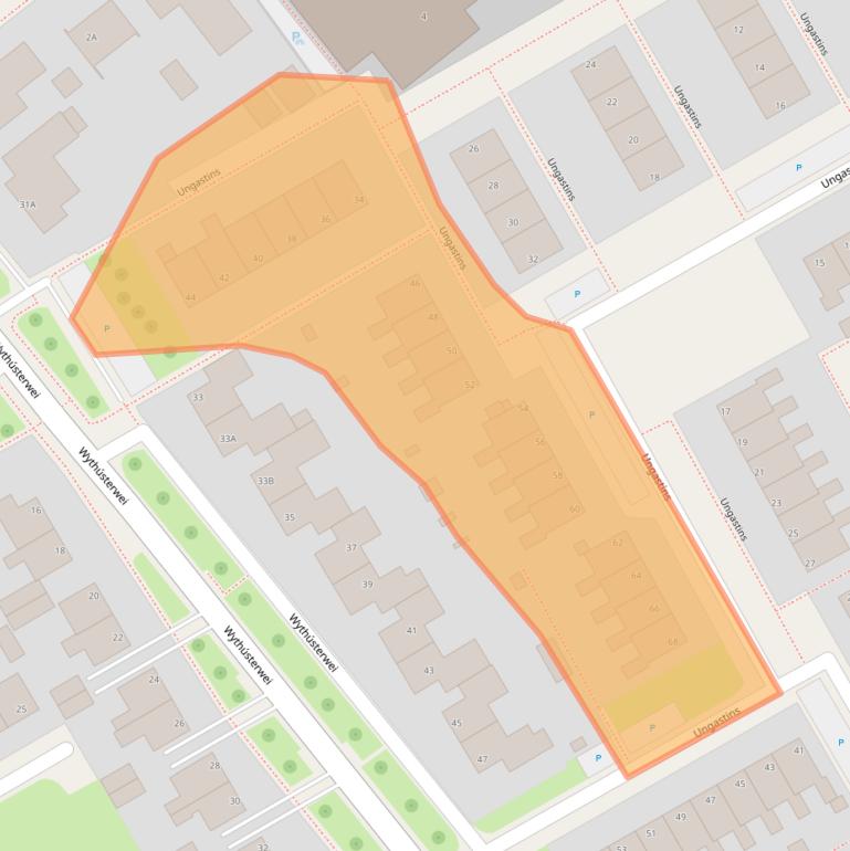 Kaart van postcodegebied 9051GG.