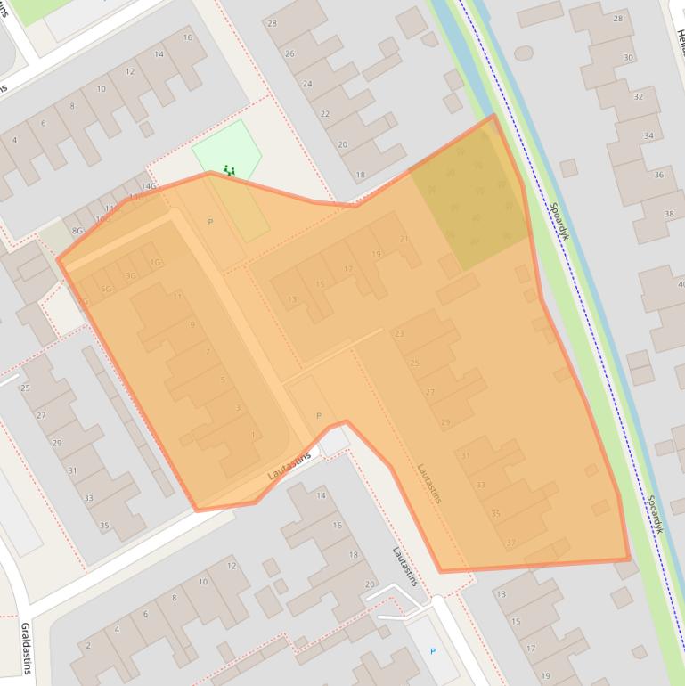 Kaart van postcodegebied 9051GT.
