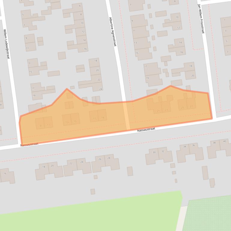 Kaart van postcodegebied 9076CC.