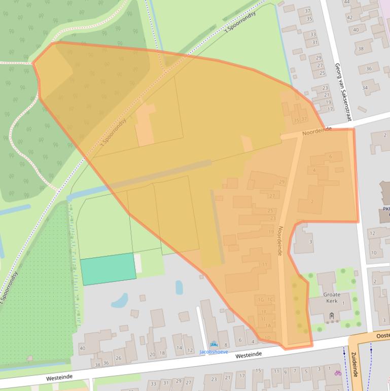 Kaart van postcodegebied 9079LK.