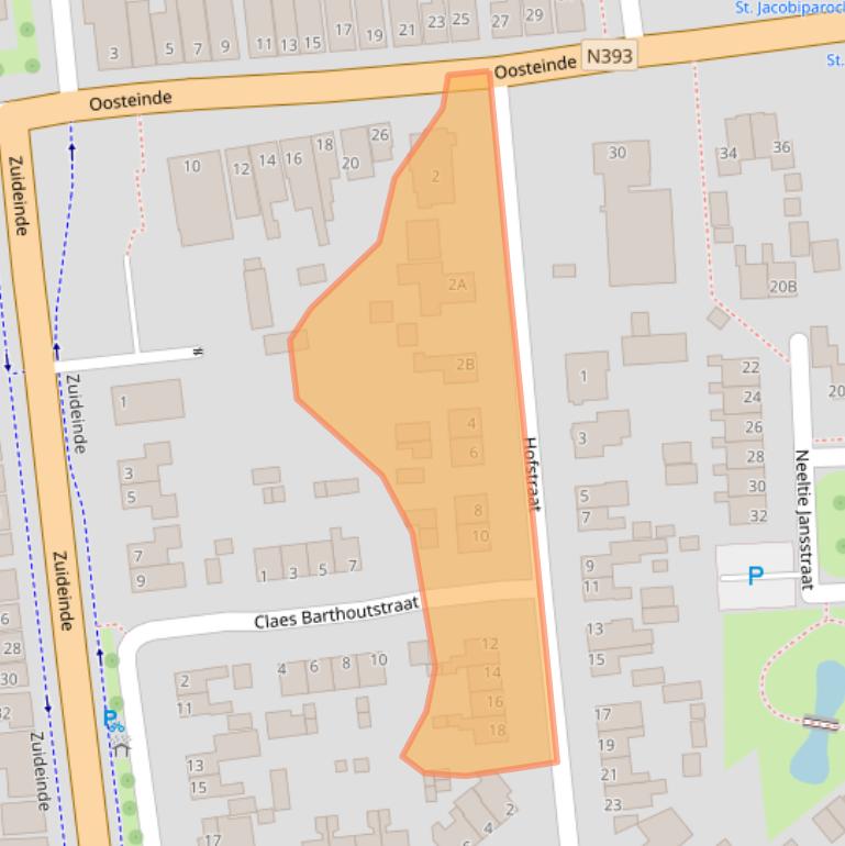 Kaart van postcodegebied 9079MD.