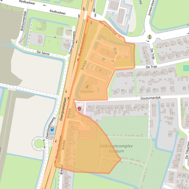 Kaart van postcodegebied 9084AG.