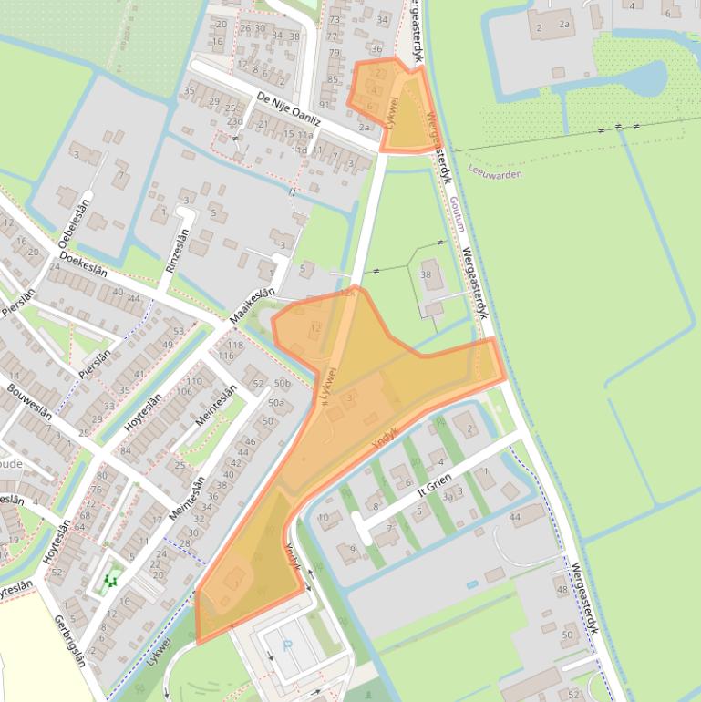Kaart van postcodegebied 9084AK.
