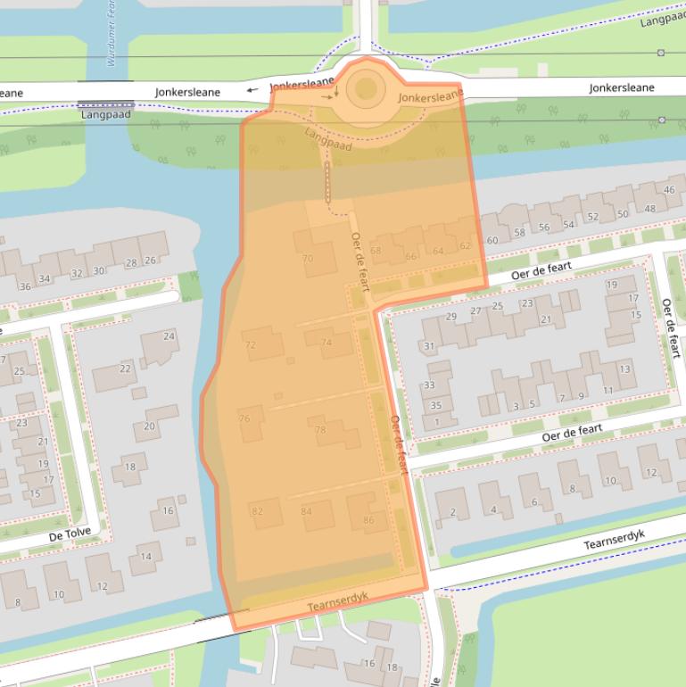 Kaart van postcodegebied 9084BS.