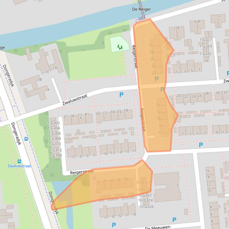 Kaart van postcodegebied 9101HP.