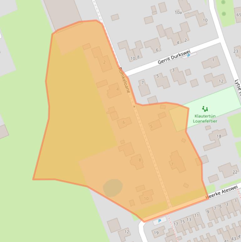 Kaart van postcodegebied 9104CW.