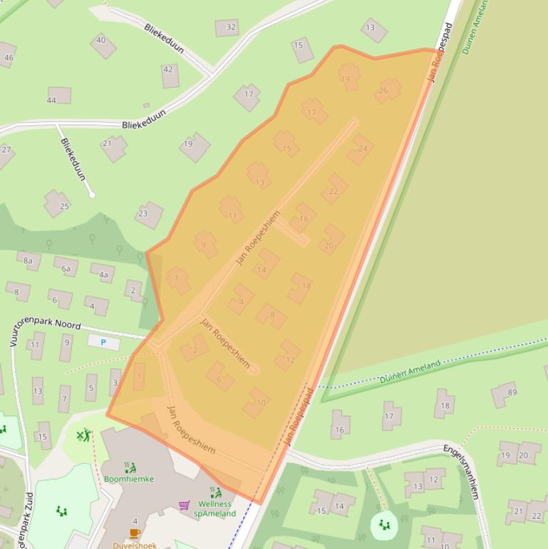 Kaart van postcodegebied 9161CN.