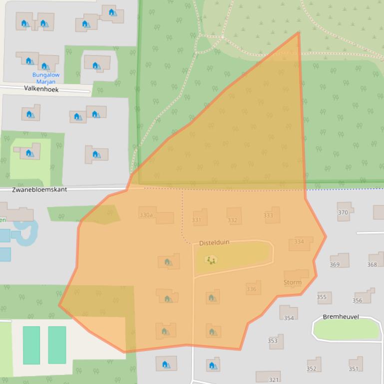 Kaart van postcodegebied 9162SP.